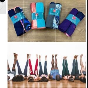 Yogafina BUNDLE 2 PACK Skidless  Yoga Mat Towel and pool towel NWT